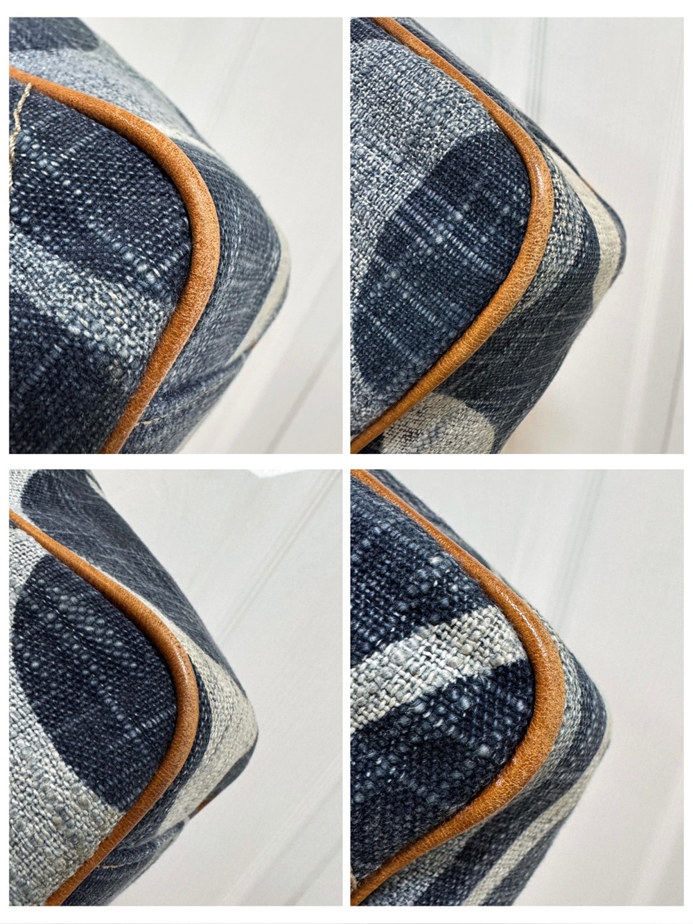 Coach Tonal Big C Signature Denim East/West Gallery Tote Y2K F13810 - Picture 12 of 13